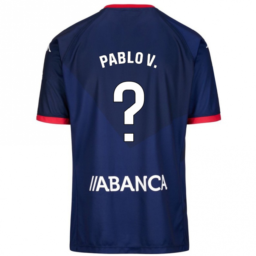 Niño Fútbol Camiseta Pablo Vázquez #15 Azul Marino 2ª Equipación 2024/25