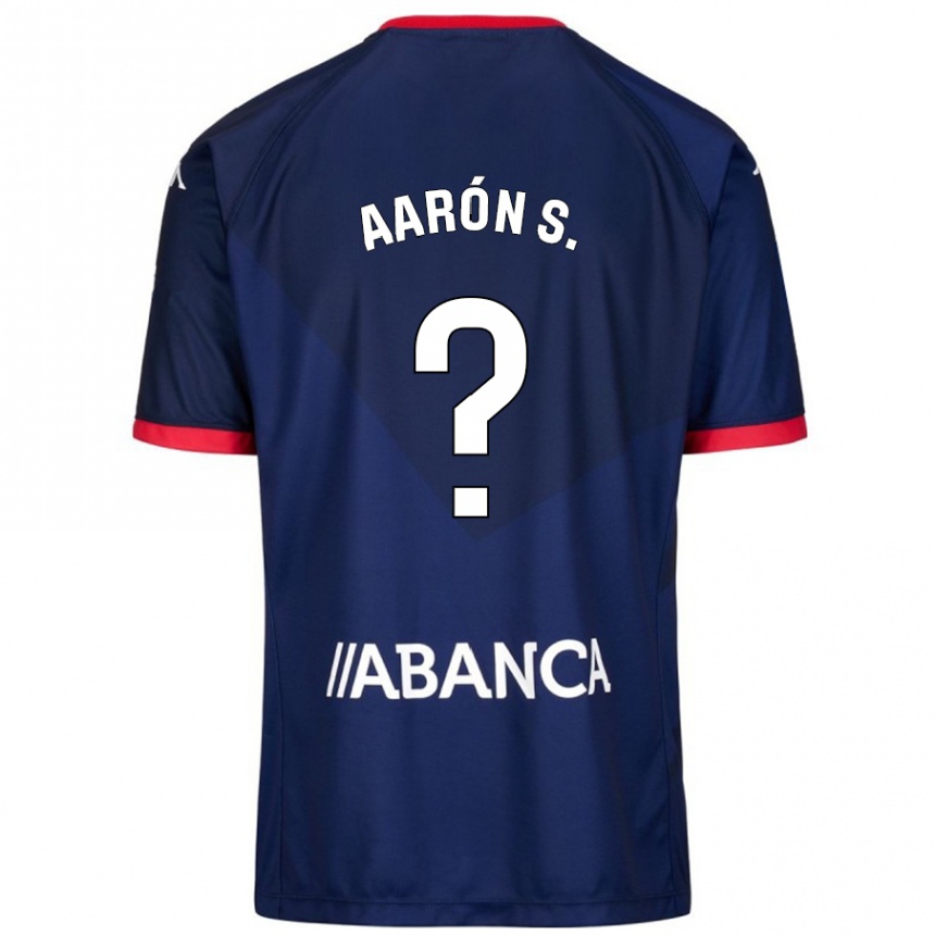 Niño Fútbol Camiseta Aarón Sánchez #0 Azul Marino 2ª Equipación 2024/25