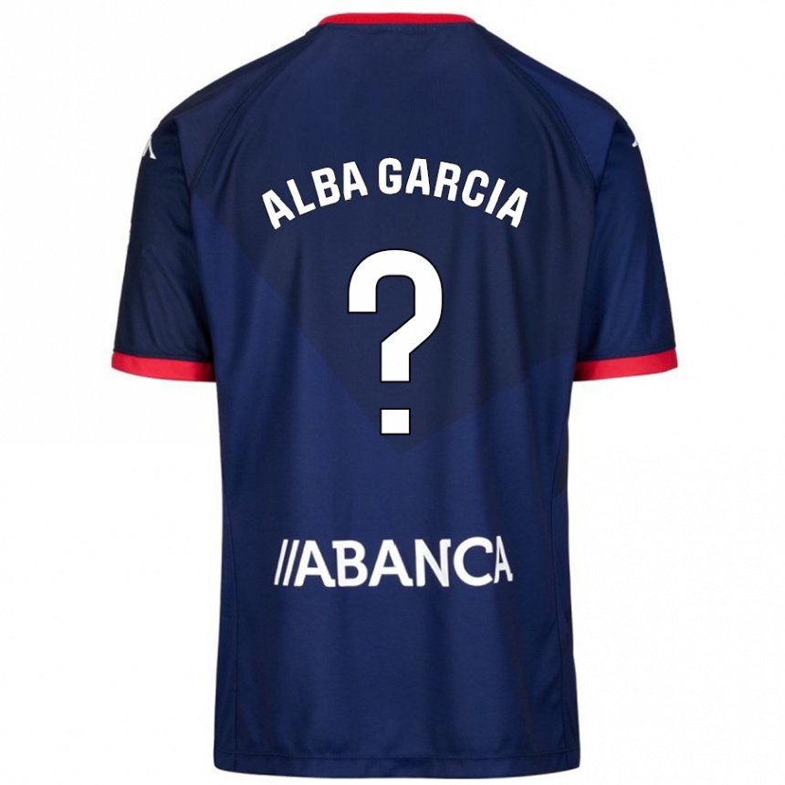 Niño Fútbol Camiseta Lucía Alba García #13 Azul Marino 2ª Equipación 2024/25