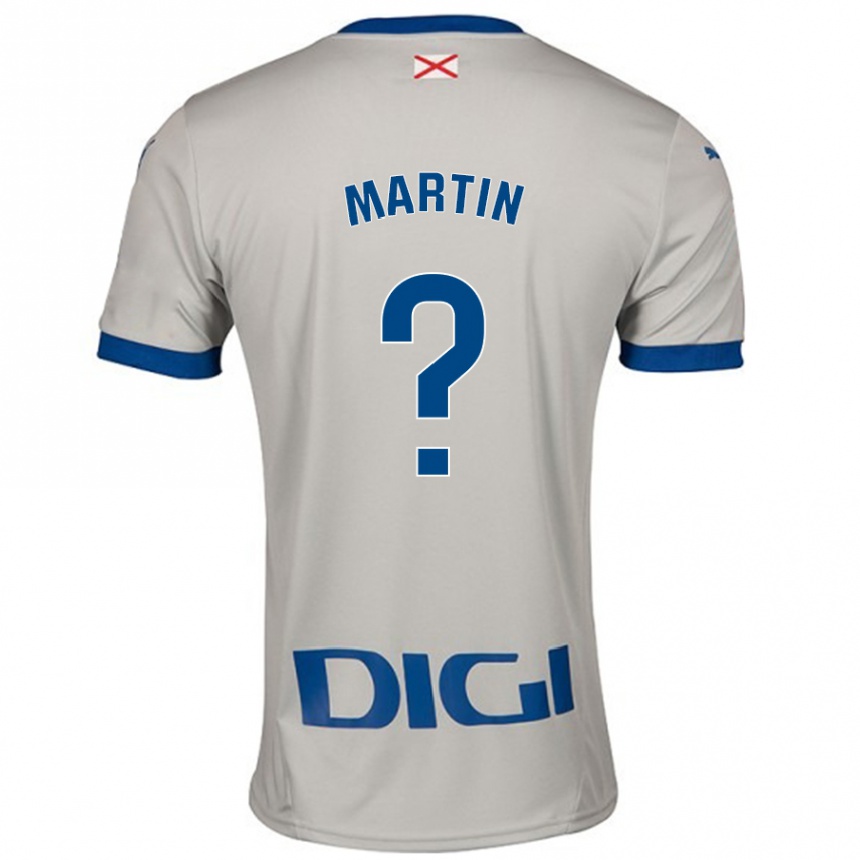 Niño Fútbol Camiseta Carlos Martin #0 Gris Claro 2ª Equipación 2024/25