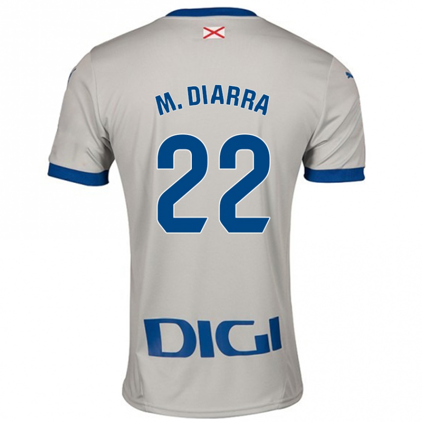 Niño Fútbol Camiseta Moussa Diarra #22 Gris Claro 2ª Equipación 2024/25