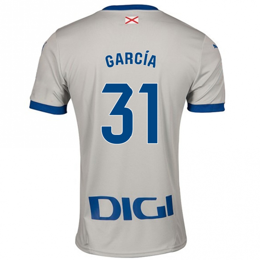 Niño Fútbol Camiseta Gaizka García #31 Gris Claro 2ª Equipación 2024/25