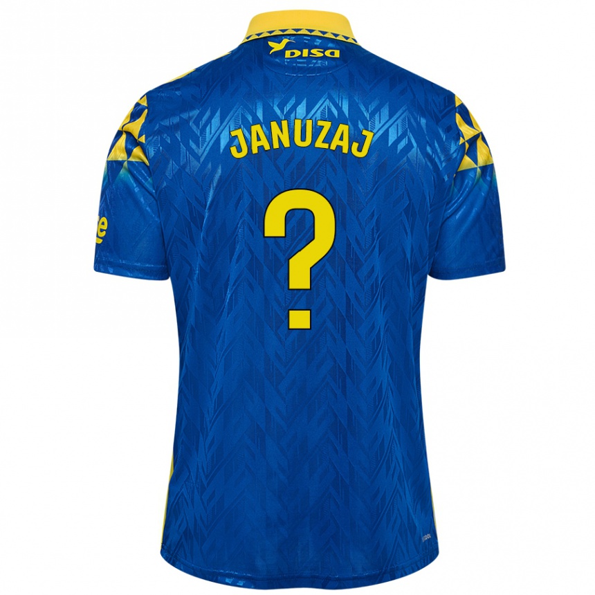 Niño Fútbol Camiseta Adnan Januzaj #0 Azul Amarillo 2ª Equipación 2024/25