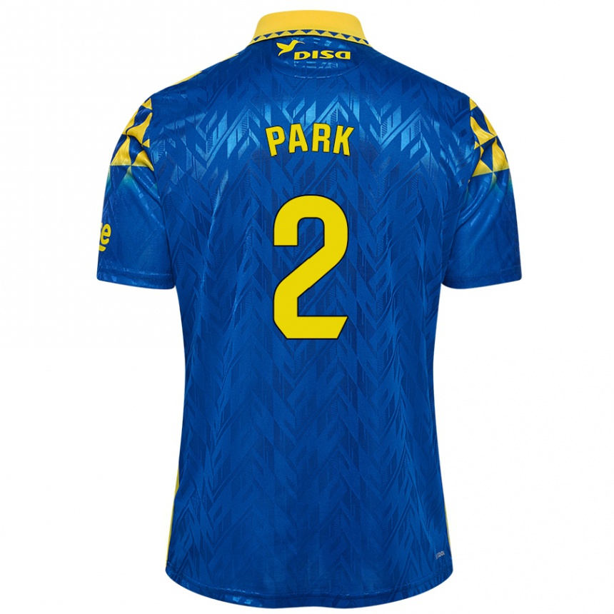 Niño Fútbol Camiseta Marvin Park #2 Azul Amarillo 2ª Equipación 2024/25