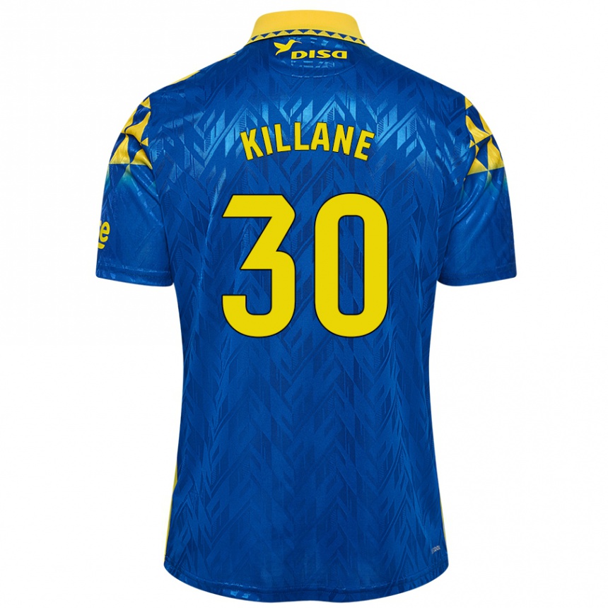 Niño Fútbol Camiseta Álvaro Killane #30 Azul Amarillo 2ª Equipación 2024/25