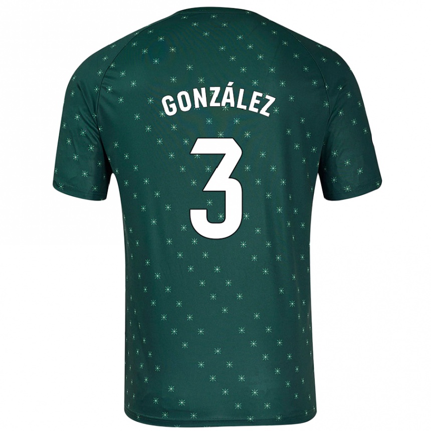 Niño Fútbol Camiseta Edgar González #3 Verde Oscuro 2ª Equipación 2024/25