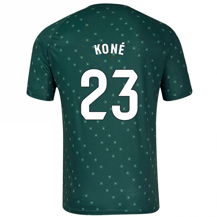 Niño Fútbol Camiseta Ibrahima Koné #23 Verde Oscuro 2ª Equipación 2024/25