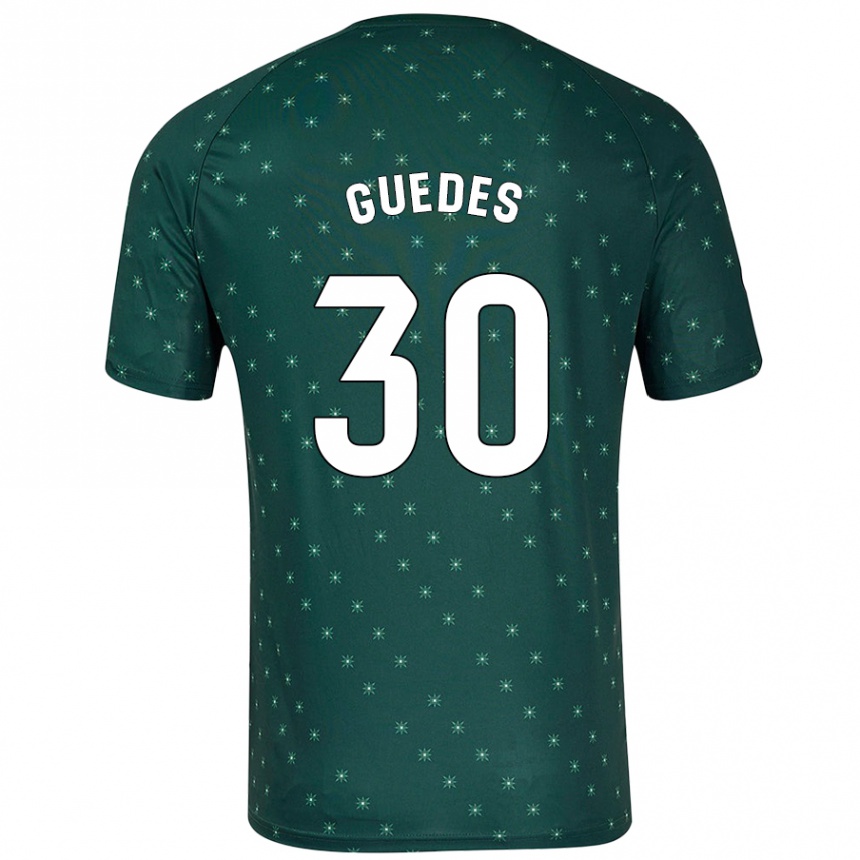 Niño Fútbol Camiseta Gui Guedes #30 Verde Oscuro 2ª Equipación 2024/25