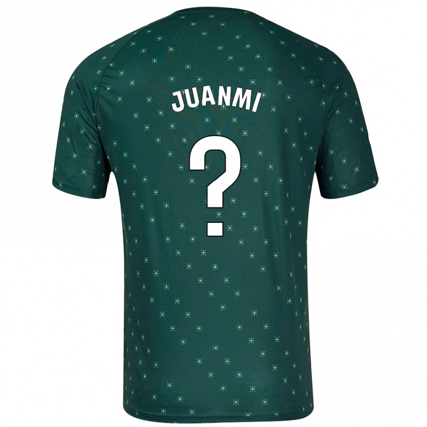 Niño Fútbol Camiseta Juanmi García #0 Verde Oscuro 2ª Equipación 2024/25