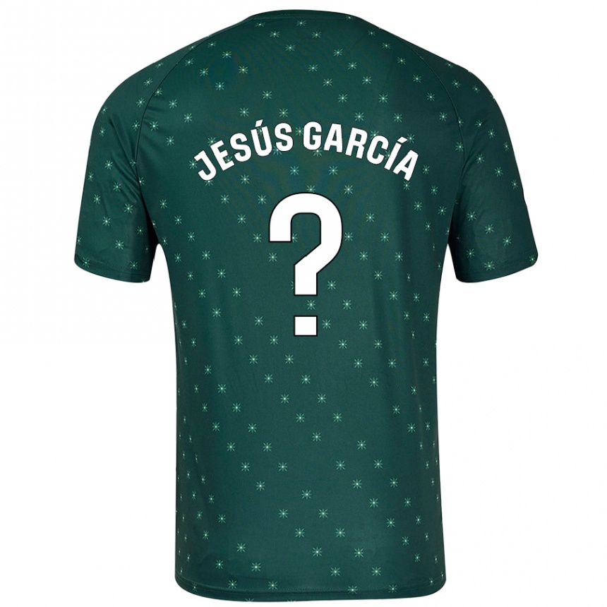 Niño Fútbol Camiseta Jesús García #0 Verde Oscuro 2ª Equipación 2024/25