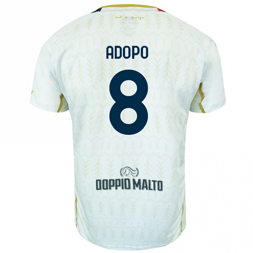 Niño Fútbol Camiseta Michel Adopo #8 Blanco 2ª Equipación 2024/25