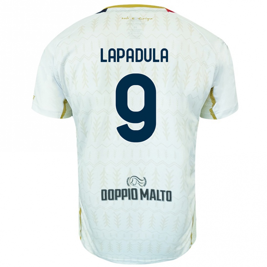 Niño Fútbol Camiseta Gianluca Lapadula #9 Blanco 2ª Equipación 2024/25