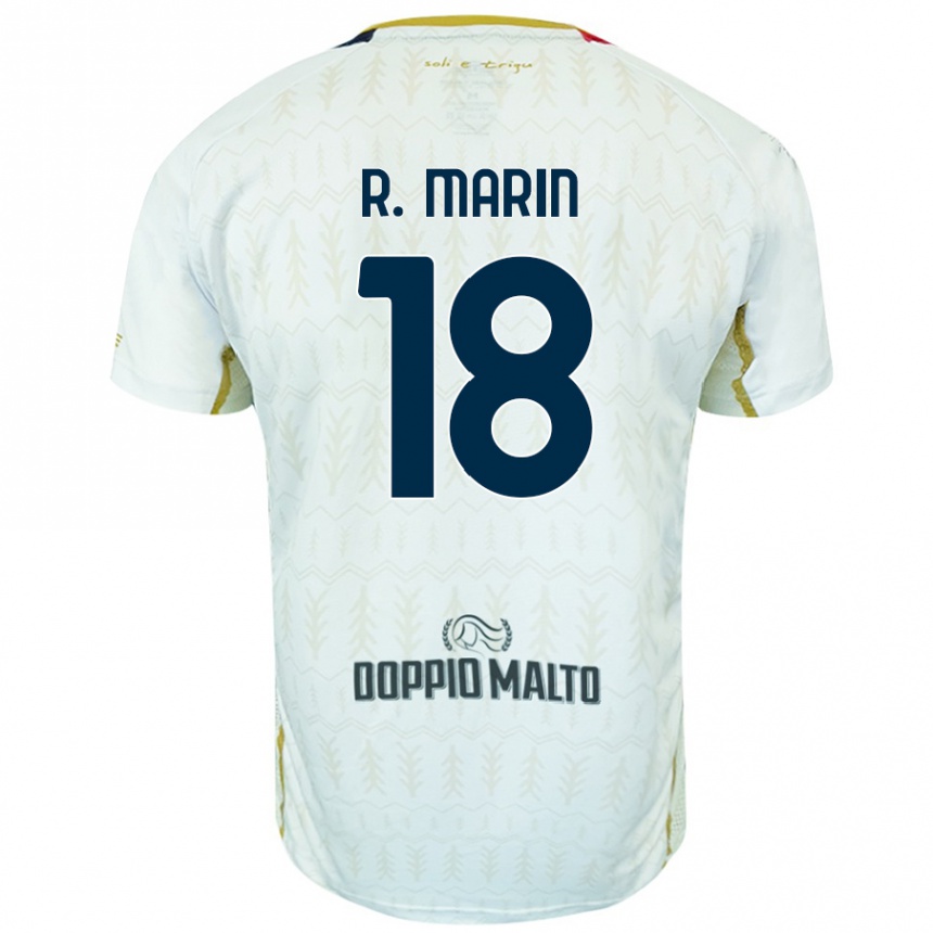 Niño Fútbol Camiseta Răzvan Marin #18 Blanco 2ª Equipación 2024/25