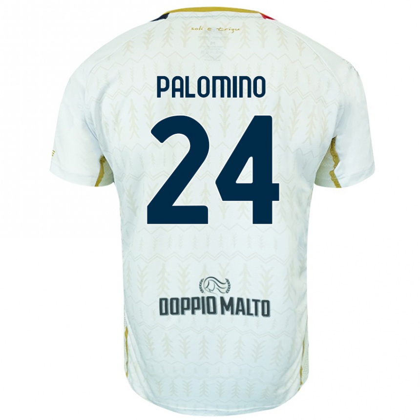 Niño Fútbol Camiseta José Luis Palomino #24 Blanco 2ª Equipación 2024/25