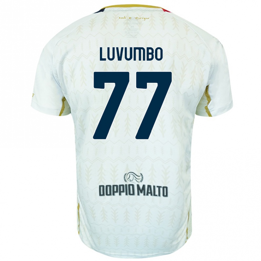 Niño Fútbol Camiseta Zito Luvumbo #77 Blanco 2ª Equipación 2024/25