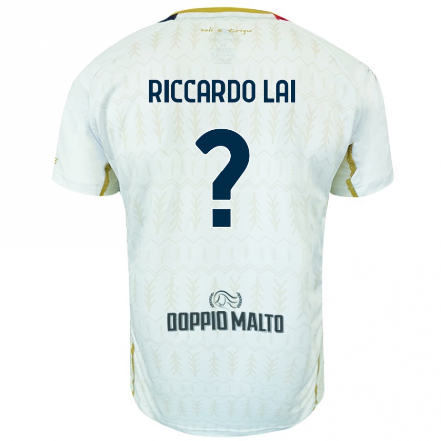 Niño Fútbol Camiseta Riccardo Lai #0 Blanco 2ª Equipación 2024/25