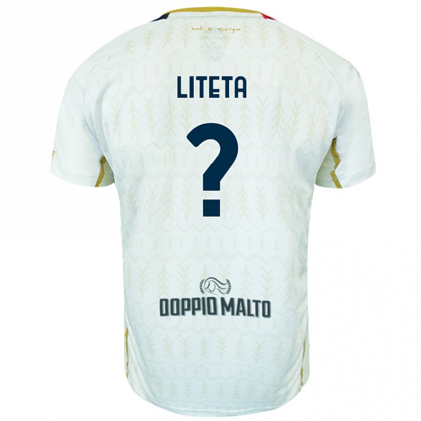 Niño Fútbol Camiseta Joseph Liteta #0 Blanco 2ª Equipación 2024/25