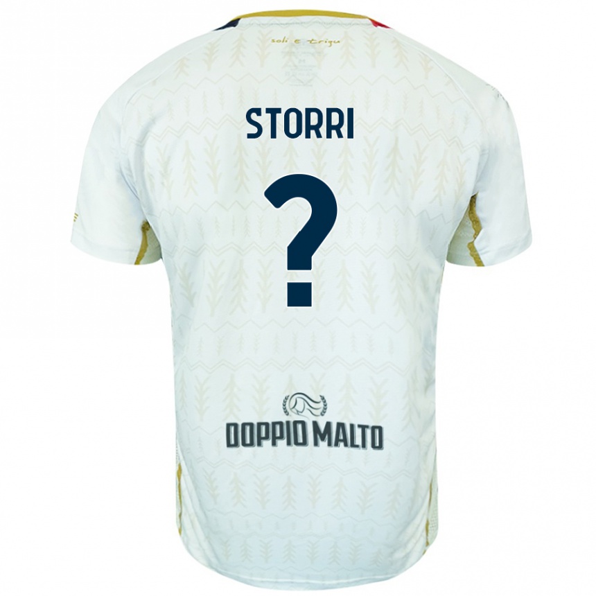 Niño Fútbol Camiseta Leonardo Storri #0 Blanco 2ª Equipación 2024/25