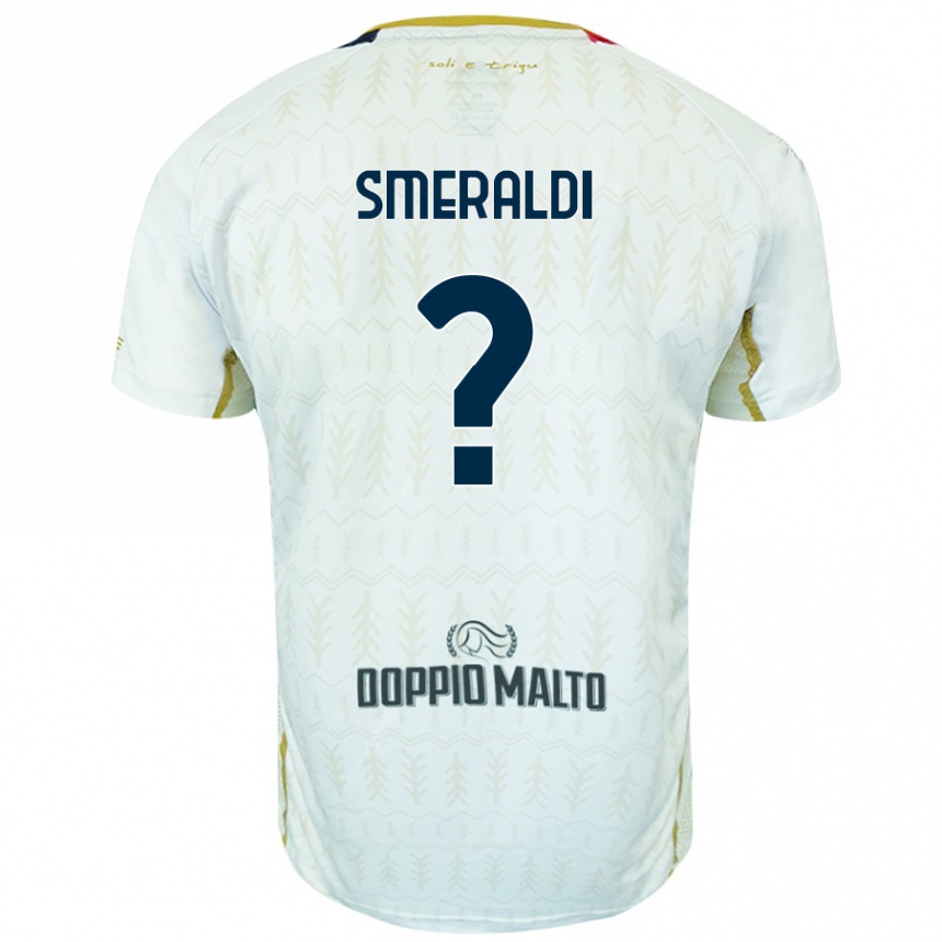 Niño Fútbol Camiseta Andrea Smeraldi #0 Blanco 2ª Equipación 2024/25