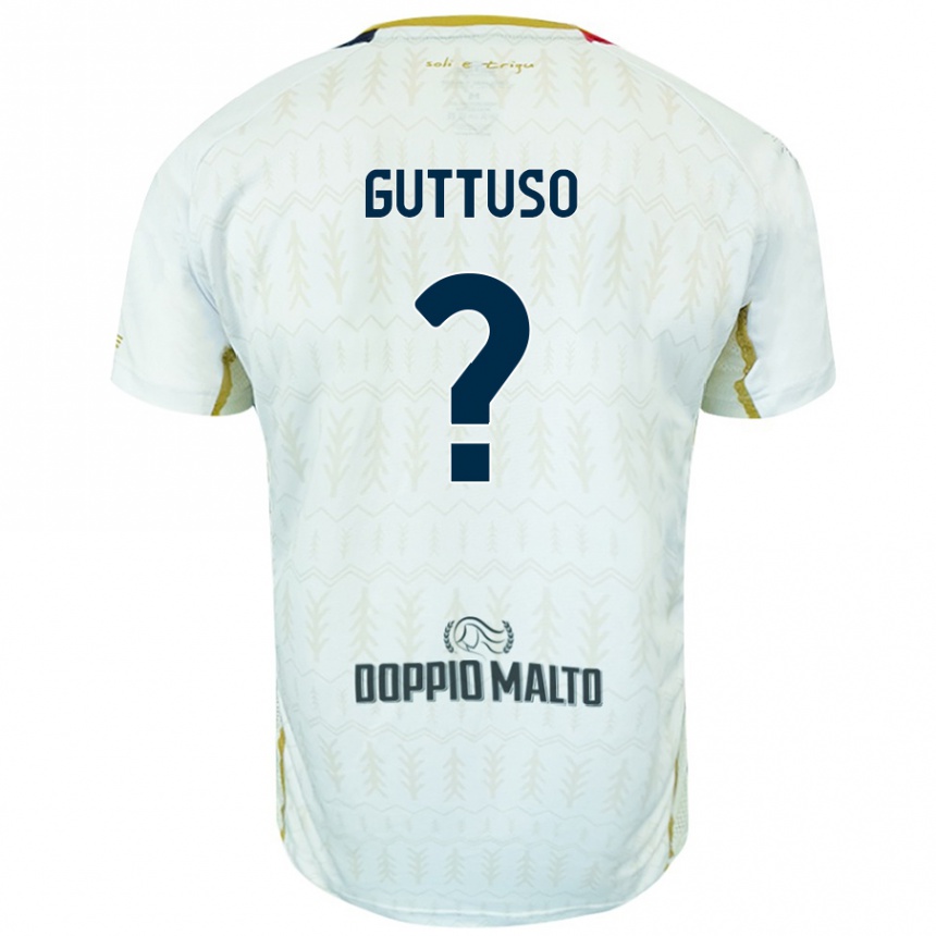 Niño Fútbol Camiseta Iacopo Guttuso #0 Blanco 2ª Equipación 2024/25