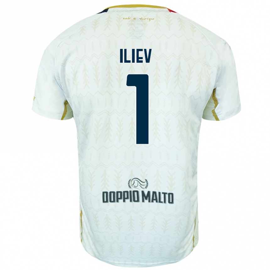 Niño Fútbol Camiseta Velizar-Iliya Iliev #1 Blanco 2ª Equipación 2024/25