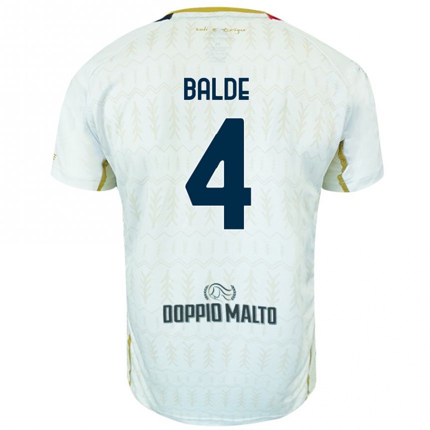 Niño Fútbol Camiseta Mamadou Balde #4 Blanco 2ª Equipación 2024/25