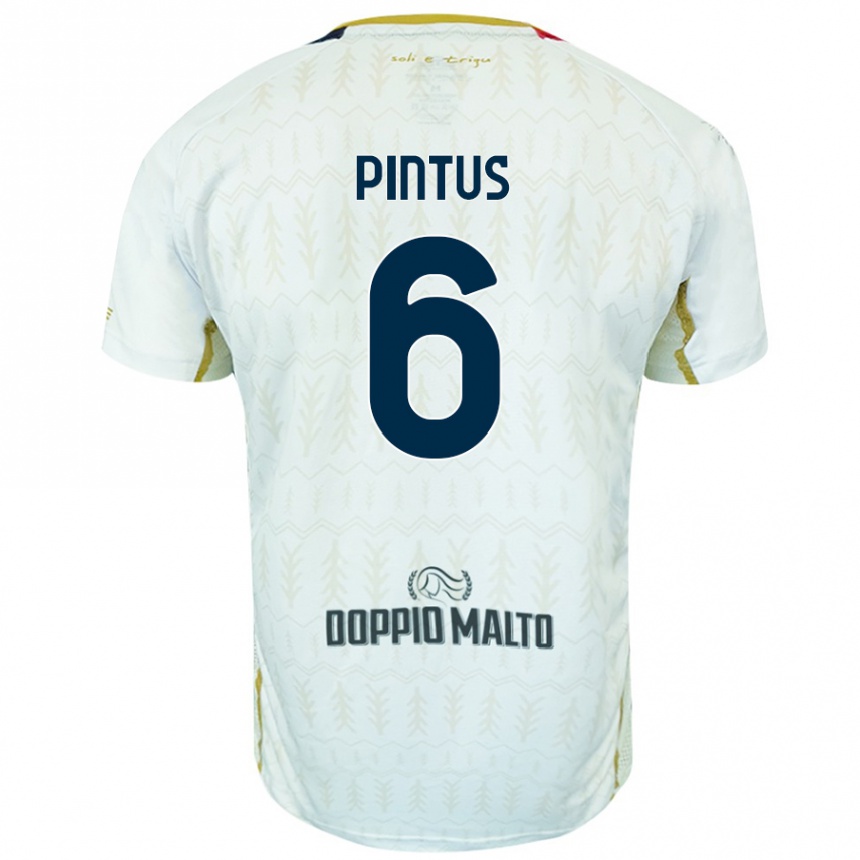 Niño Fútbol Camiseta Nicola Pintus #6 Blanco 2ª Equipación 2024/25