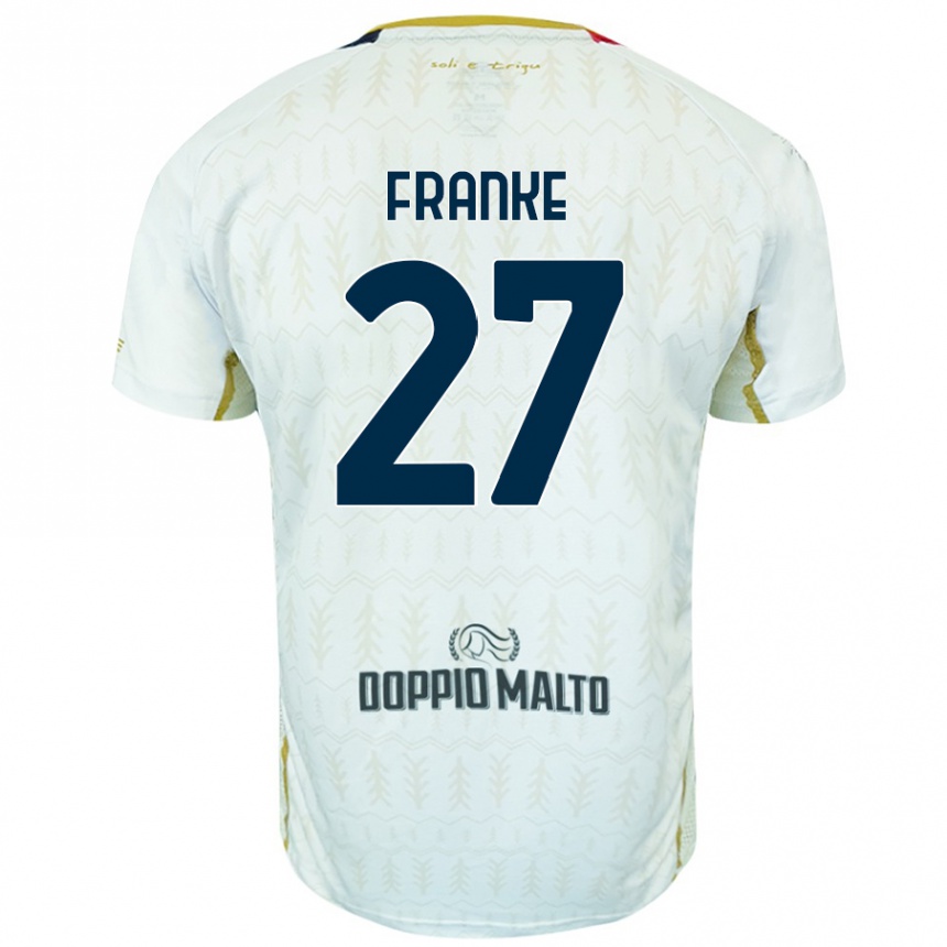 Niño Fútbol Camiseta Antoni Franke #27 Blanco 2ª Equipación 2024/25