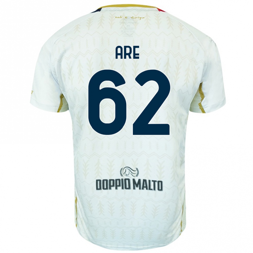 Niño Fútbol Camiseta Emmanuele Are #62 Blanco 2ª Equipación 2024/25