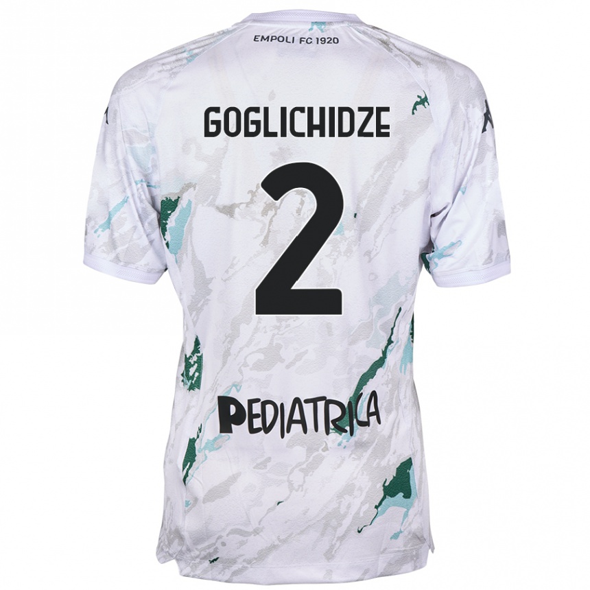 Niño Fútbol Camiseta Saba Goglichidze #2 Gris 2ª Equipación 2024/25