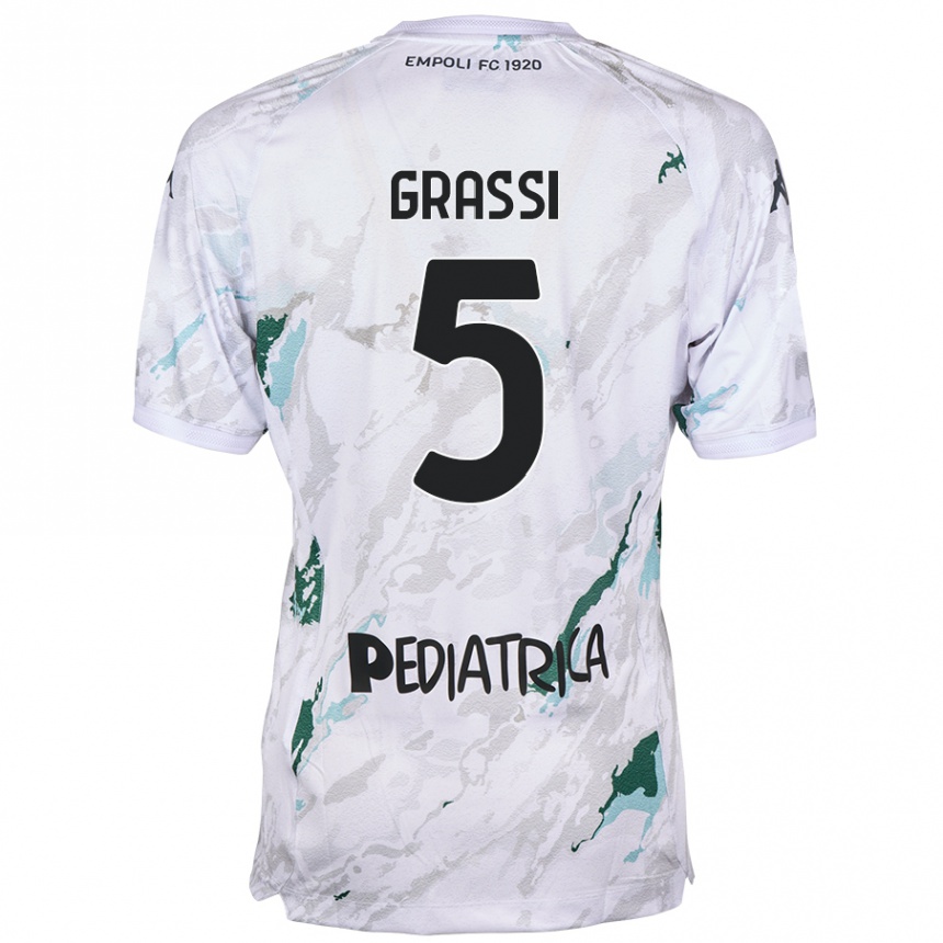 Niño Fútbol Camiseta Alberto Grassi #5 Gris 2ª Equipación 2024/25