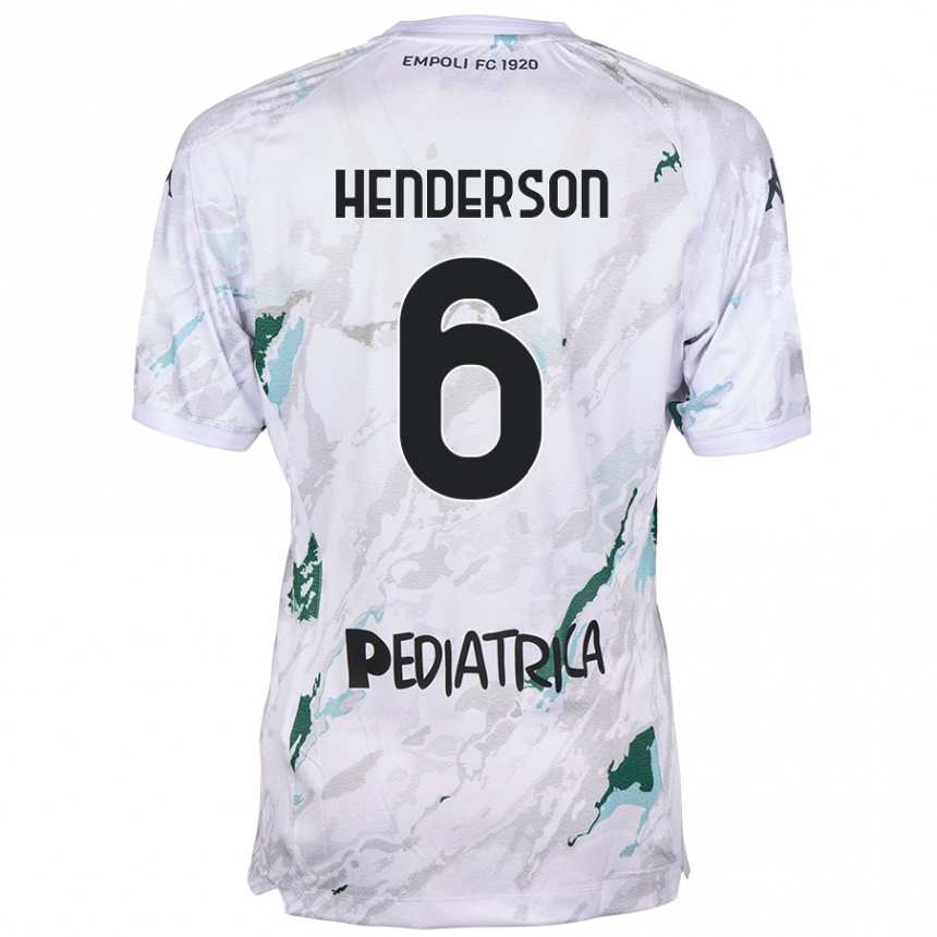 Niño Fútbol Camiseta Liam Henderson #6 Gris 2ª Equipación 2024/25