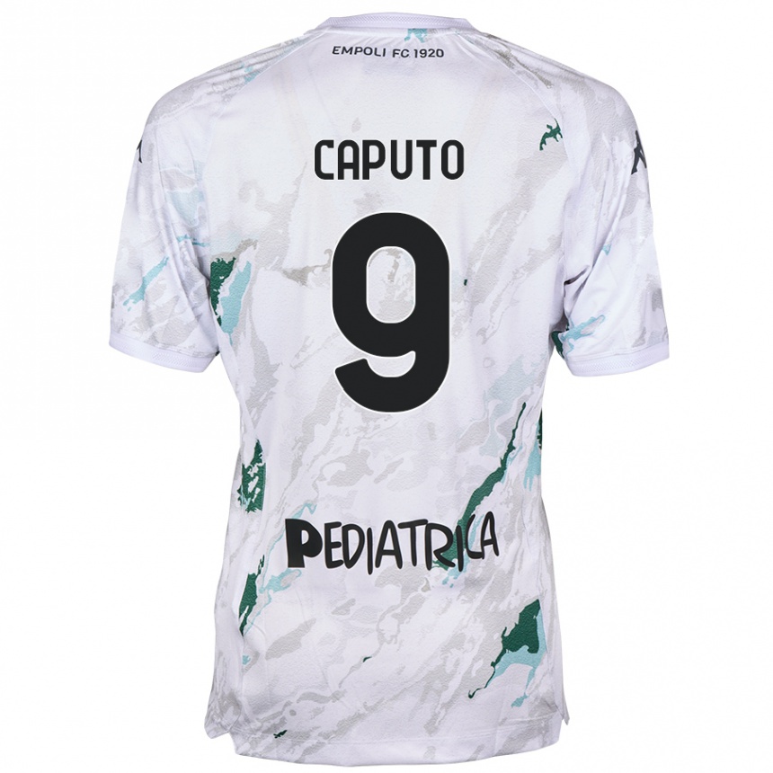 Niño Fútbol Camiseta Francesco Caputo #9 Gris 2ª Equipación 2024/25