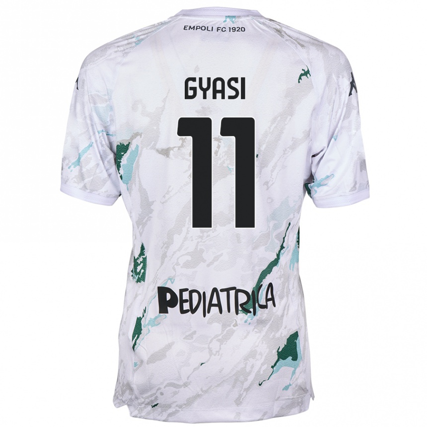 Niño Fútbol Camiseta Emmanuel Gyasi #11 Gris 2ª Equipación 2024/25