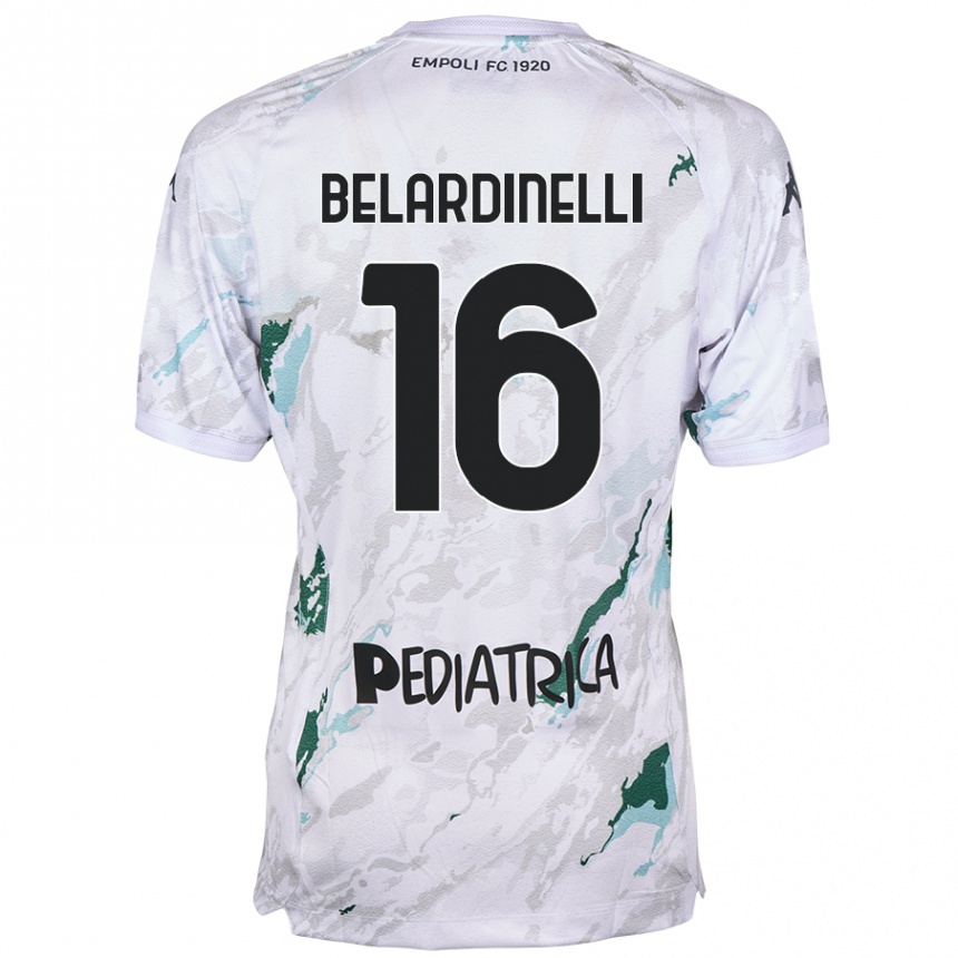 Niño Fútbol Camiseta Luca Belardinelli #16 Gris 2ª Equipación 2024/25