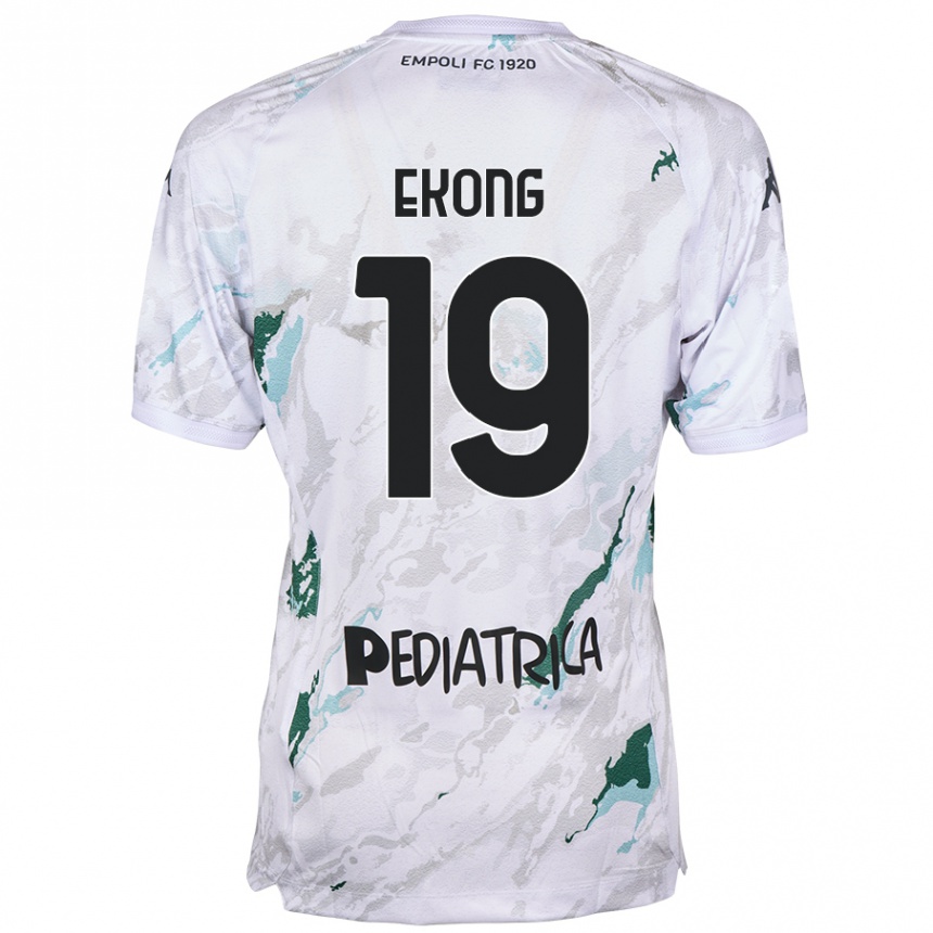 Niño Fútbol Camiseta Emmanuel Ekong #19 Gris 2ª Equipación 2024/25