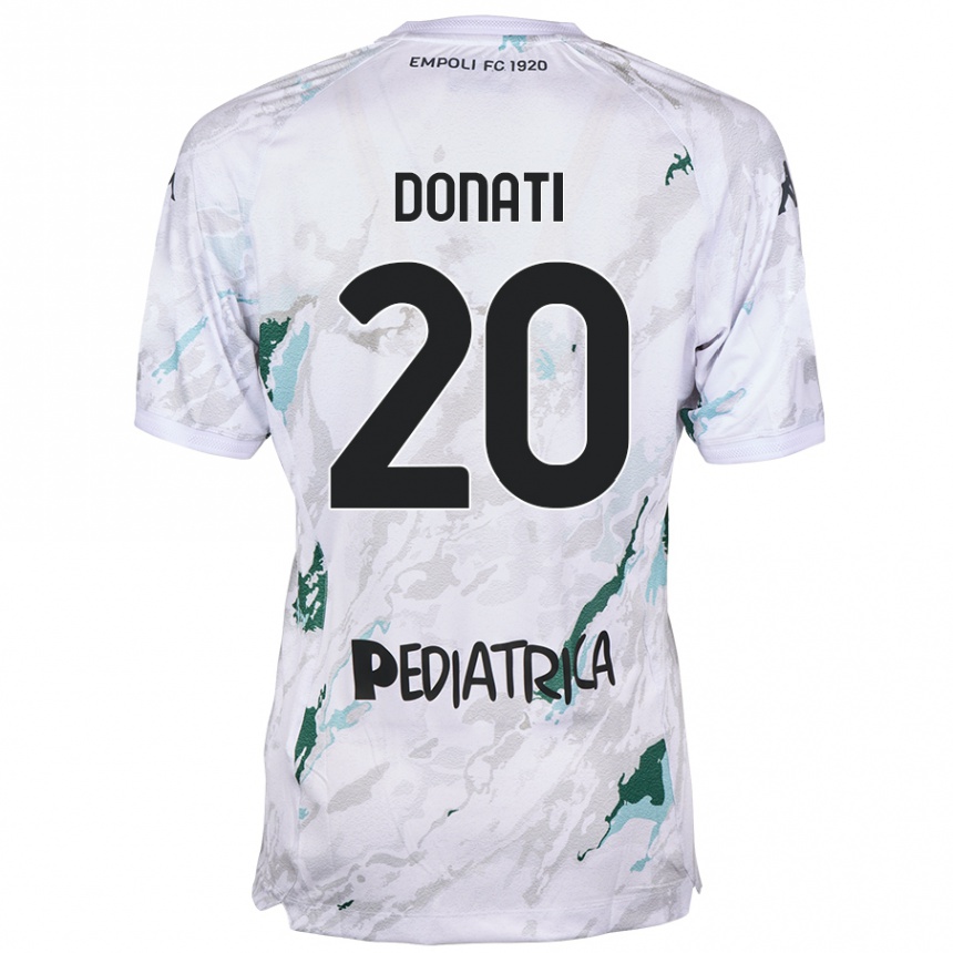 Niño Fútbol Camiseta Francesco Donati #20 Gris 2ª Equipación 2024/25