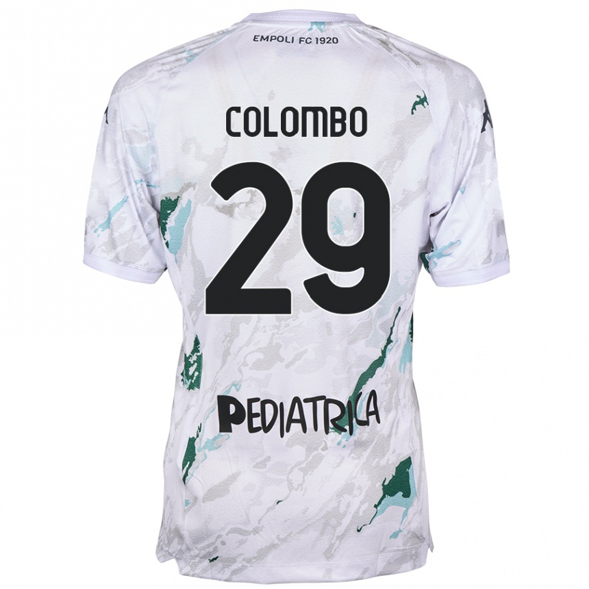 Niño Fútbol Camiseta Lorenzo Colombo #29 Gris 2ª Equipación 2024/25