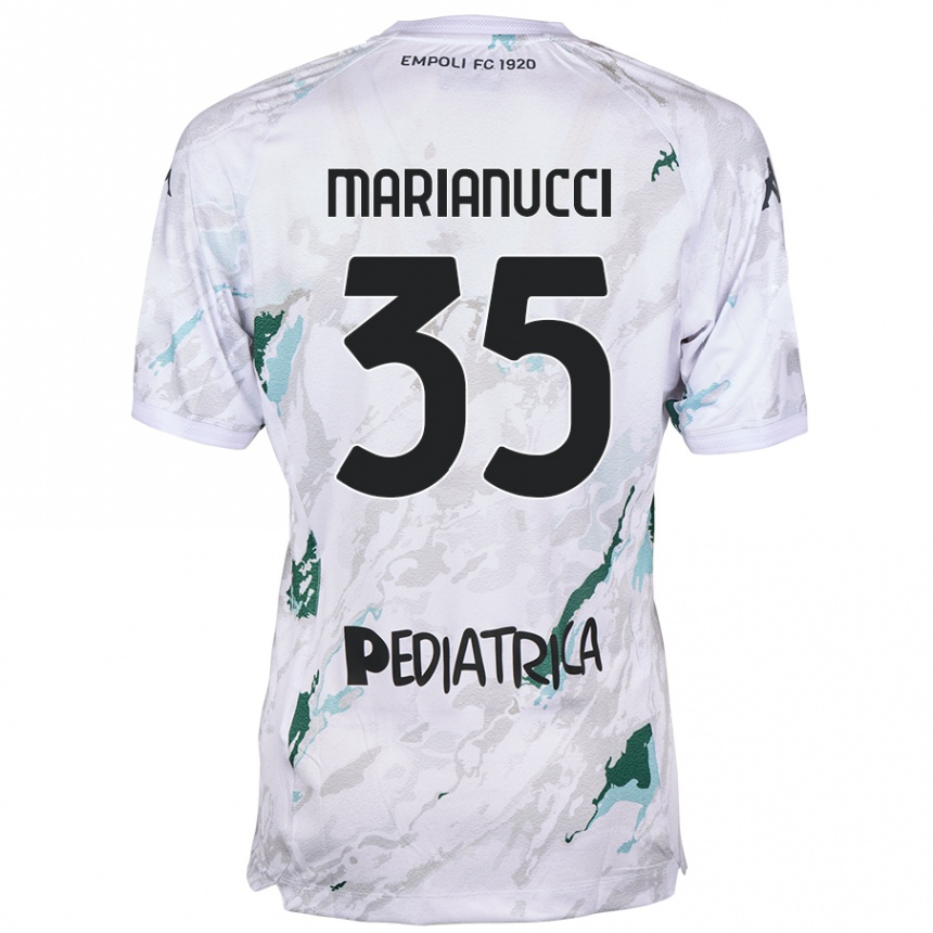 Niño Fútbol Camiseta Luca Marianucci #35 Gris 2ª Equipación 2024/25