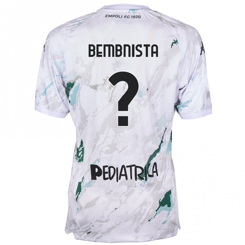 Niño Fútbol Camiseta Dawid Bembnista #0 Gris 2ª Equipación 2024/25