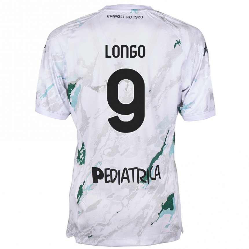 Niño Fútbol Camiseta Mattia Longo #9 Gris 2ª Equipación 2024/25