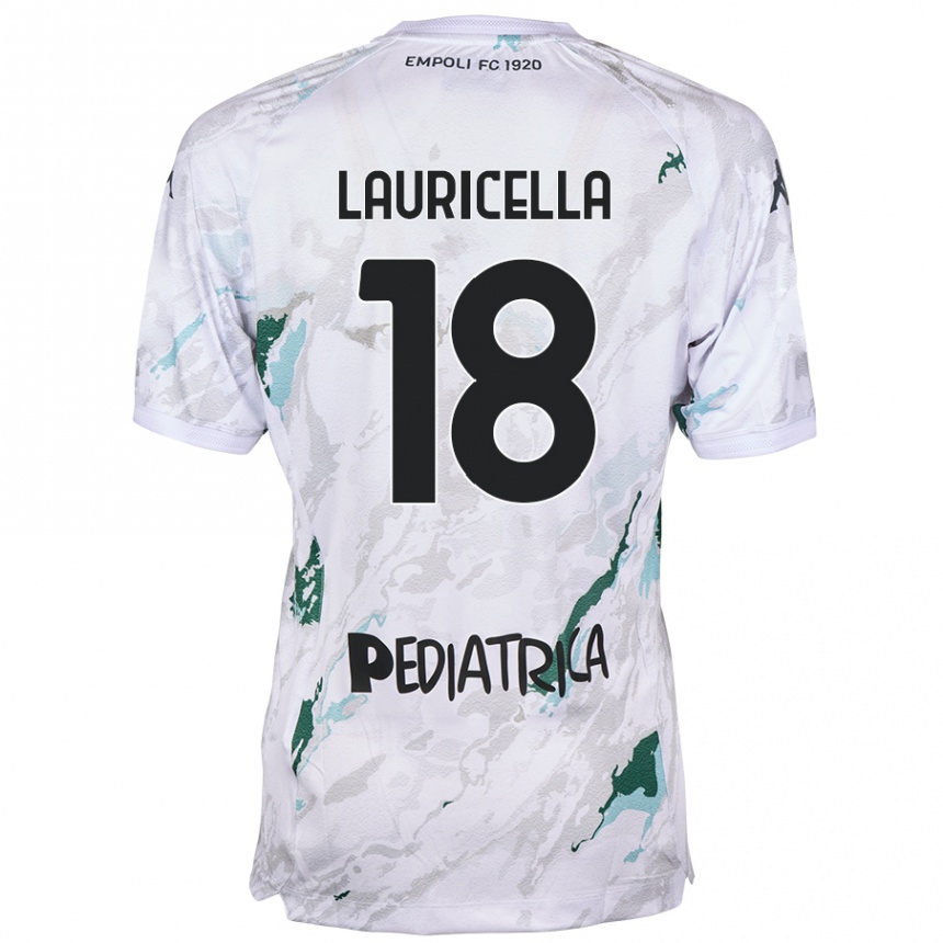 Niño Fútbol Camiseta Giovanni Lauricella #18 Gris 2ª Equipación 2024/25