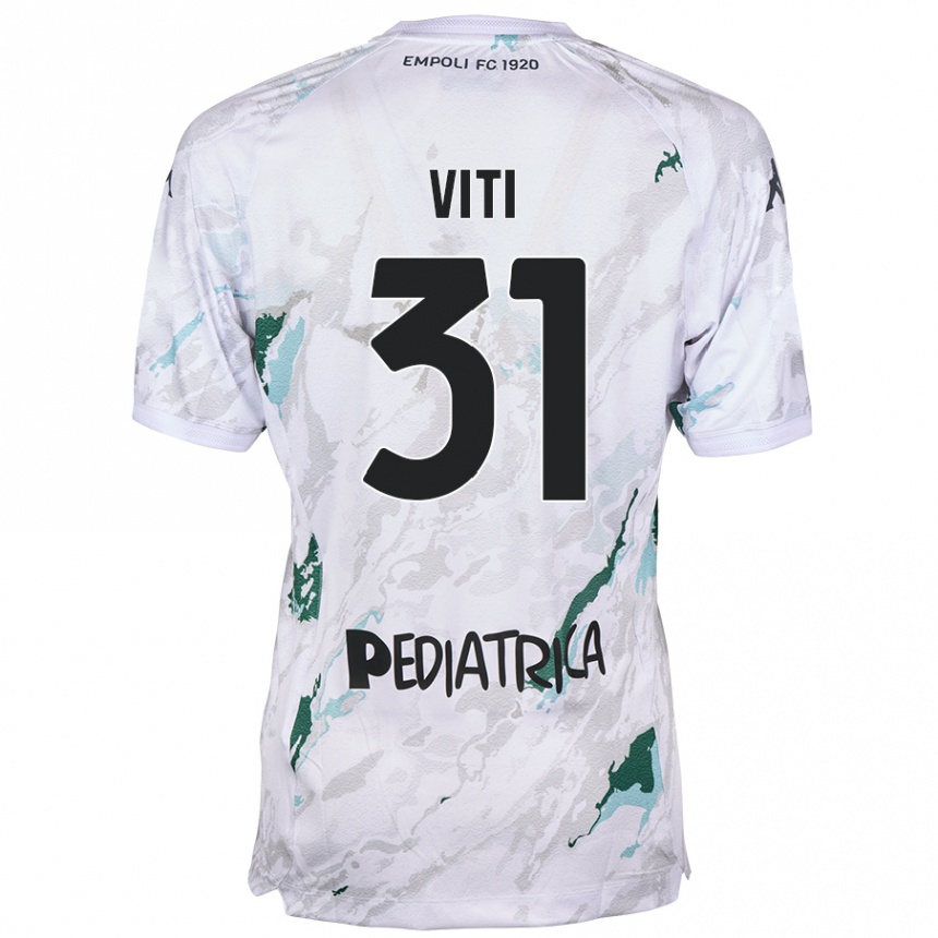 Niño Fútbol Camiseta Vittorio Viti #31 Gris 2ª Equipación 2024/25