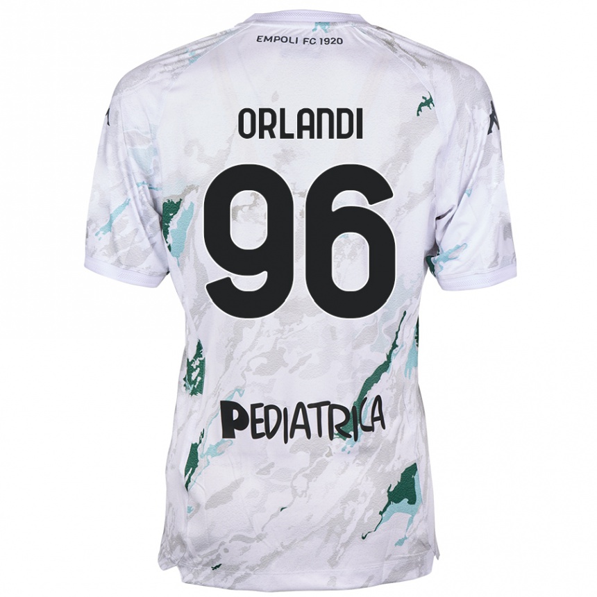 Niño Fútbol Camiseta Andrea Orlandi #96 Gris 2ª Equipación 2024/25