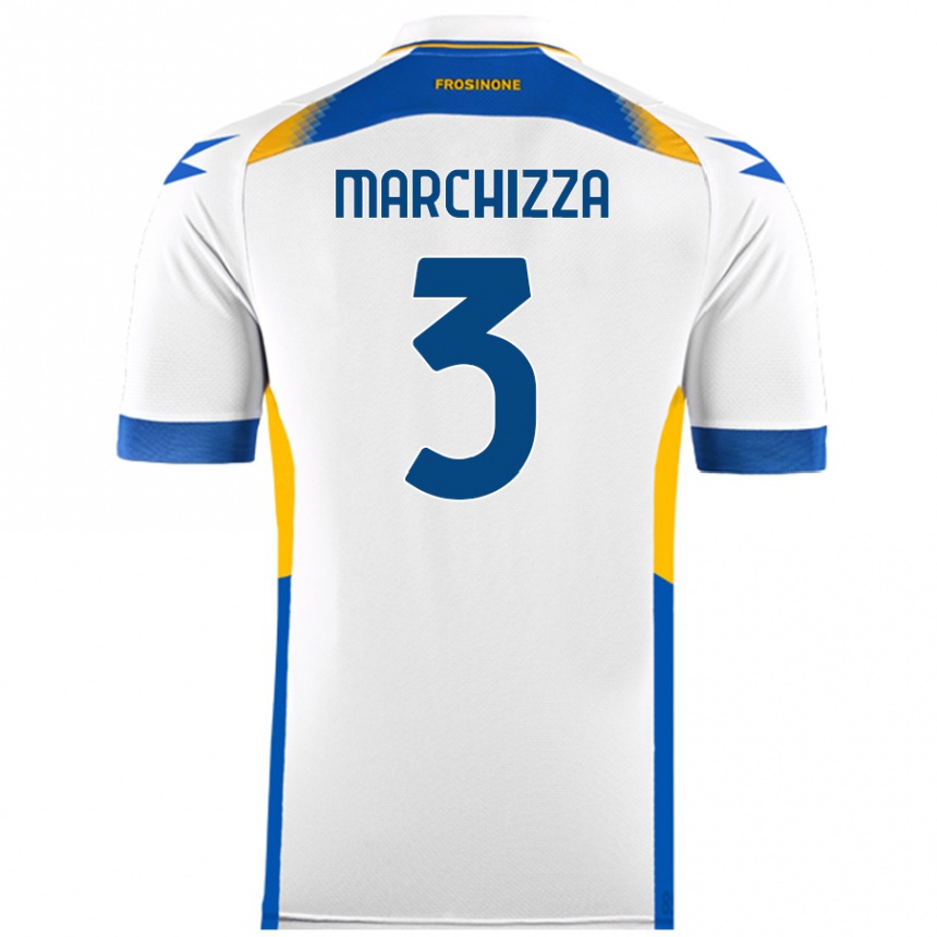 Niño Fútbol Camiseta Riccardo Marchizza #3 Blanco 2ª Equipación 2024/25