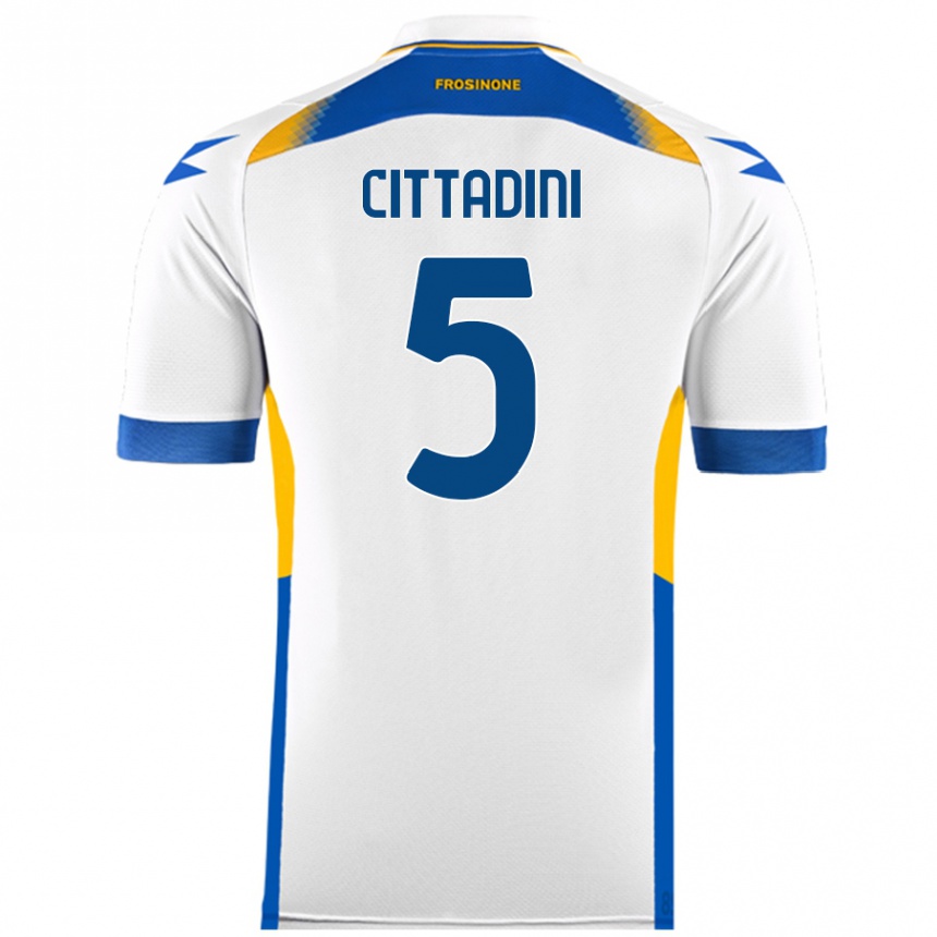 Niño Fútbol Camiseta Giorgio Cittadini #5 Blanco 2ª Equipación 2024/25