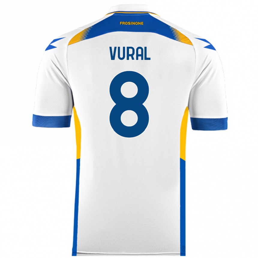 Niño Fútbol Camiseta İsak Vural #8 Blanco 2ª Equipación 2024/25