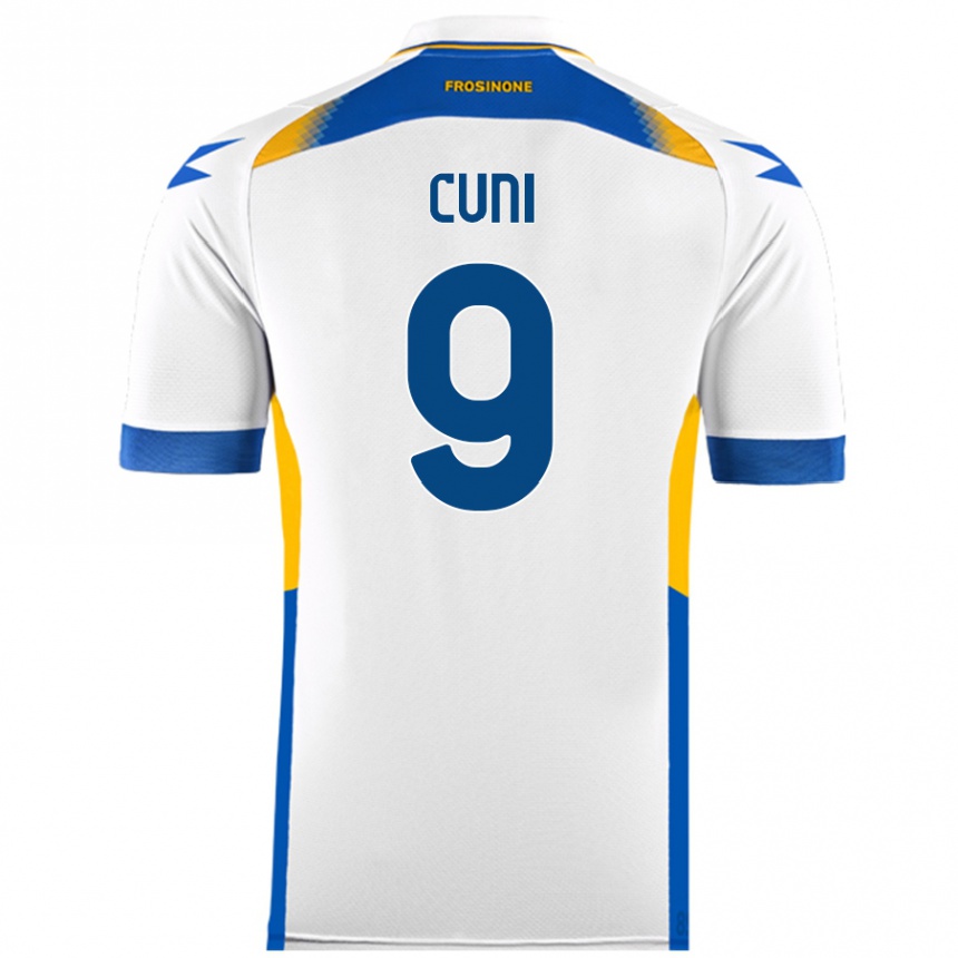 Niño Fútbol Camiseta Marvin Cuni #9 Blanco 2ª Equipación 2024/25