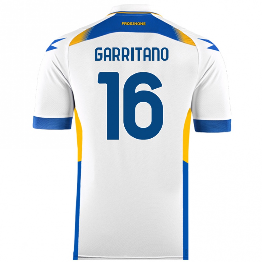 Niño Fútbol Camiseta Luca Garritano #16 Blanco 2ª Equipación 2024/25