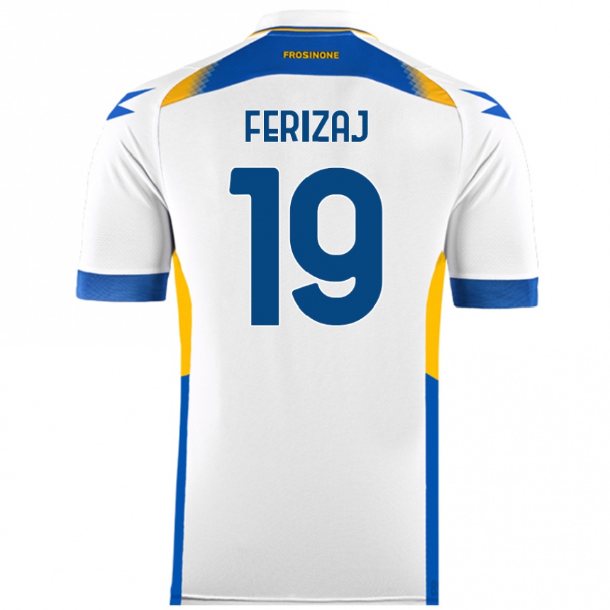 Niño Fútbol Camiseta Justin Ferizaj #19 Blanco 2ª Equipación 2024/25